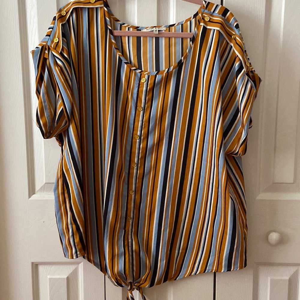 Plus Size Striped Top - image 1